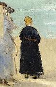 Edouard Manet Sur la plage de Boulogne painting